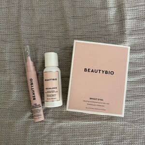 BeautyBio Eyelighter Concentration + Bright Eyes Gels + Gel Cleanser